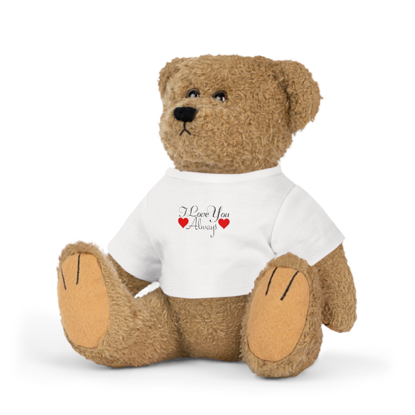 Plüschtier mit „I Love You Always“-T-Shirt zum Valentinstag