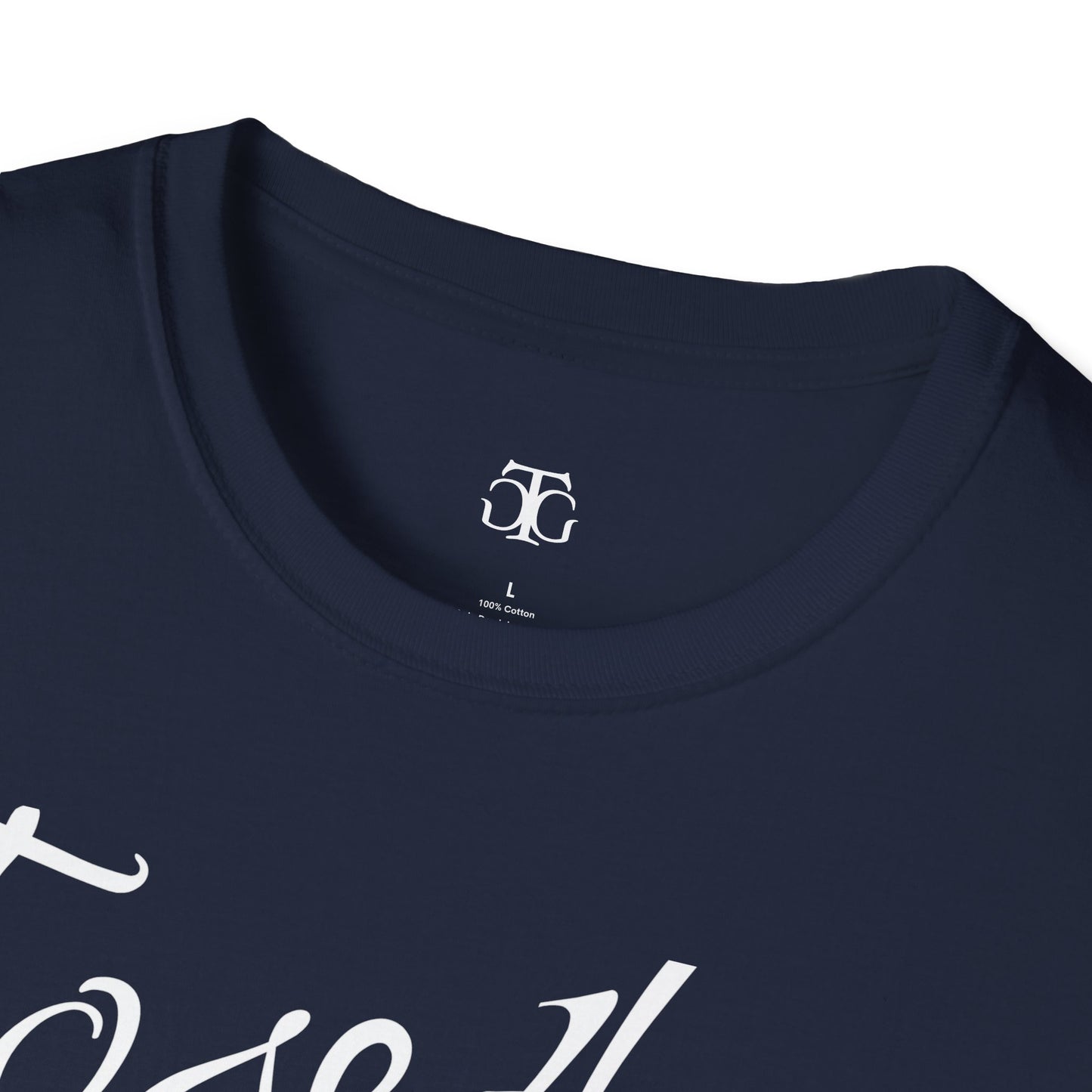 Farbenfrohes Valentinstag-T-Shirt für Paare mit großem Text „TOGETHER“