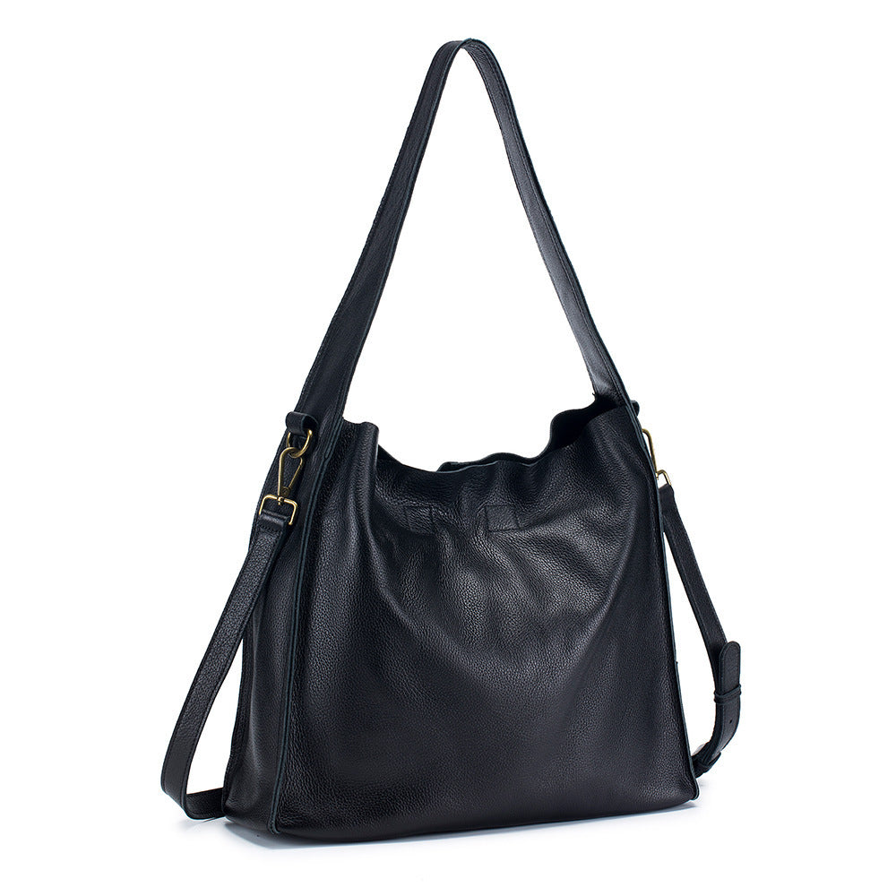 NGTG PARIS Iconic Genuine Leather Large Capacity Tote Bag