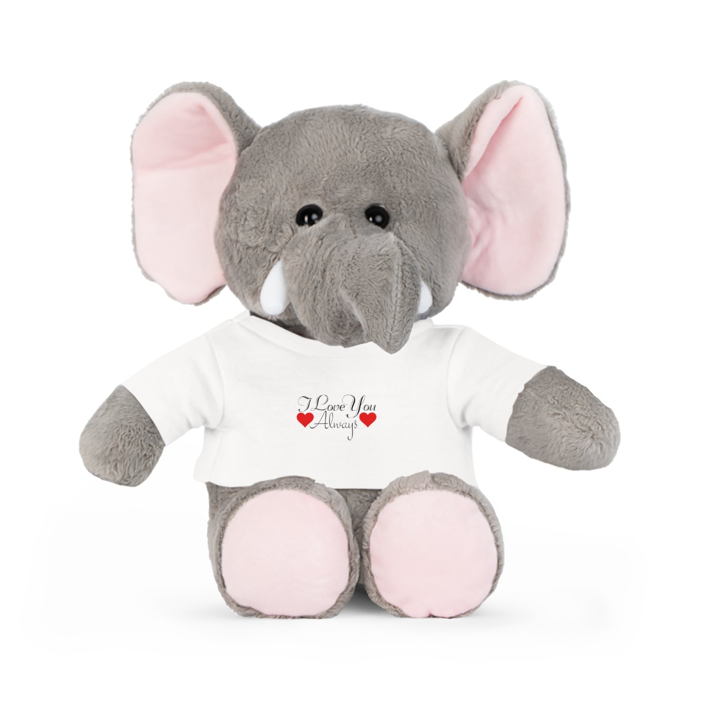 Plüschtier mit „I Love You Always“-T-Shirt zum Valentinstag