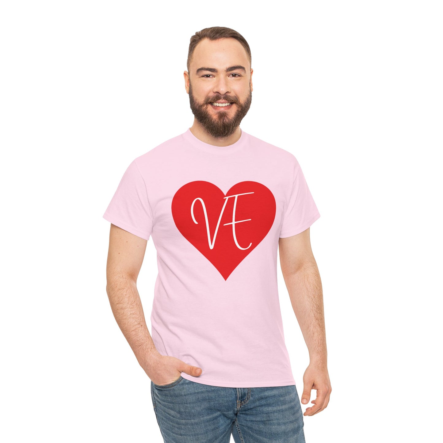 Valentinstag-Paar-T-Shirt „VE“