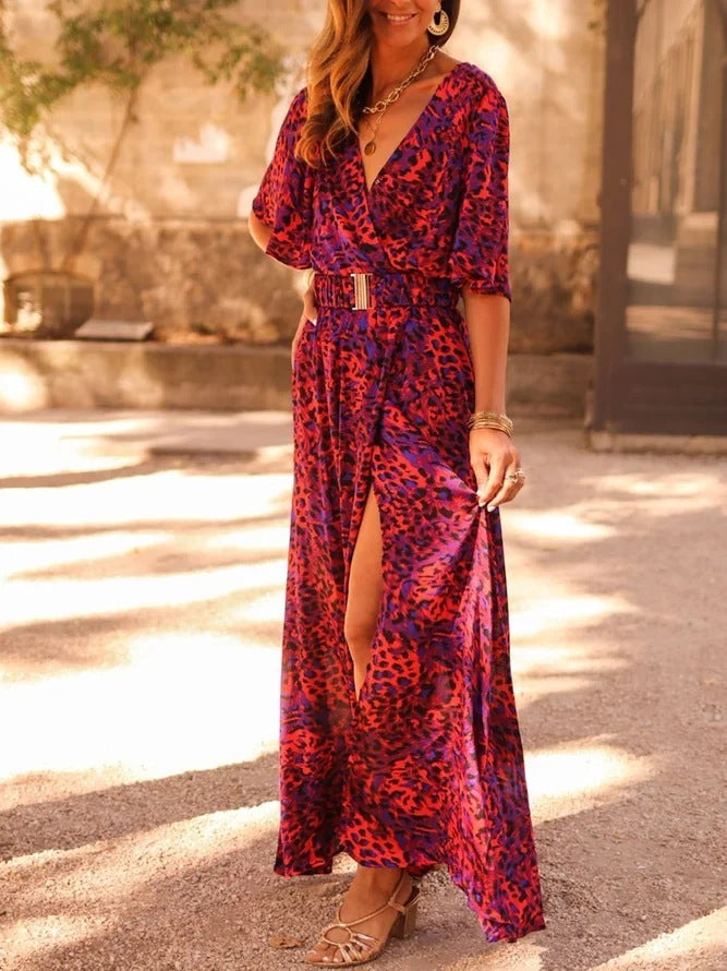 NGTG Summer Slimming Vibrant Maxi Dress