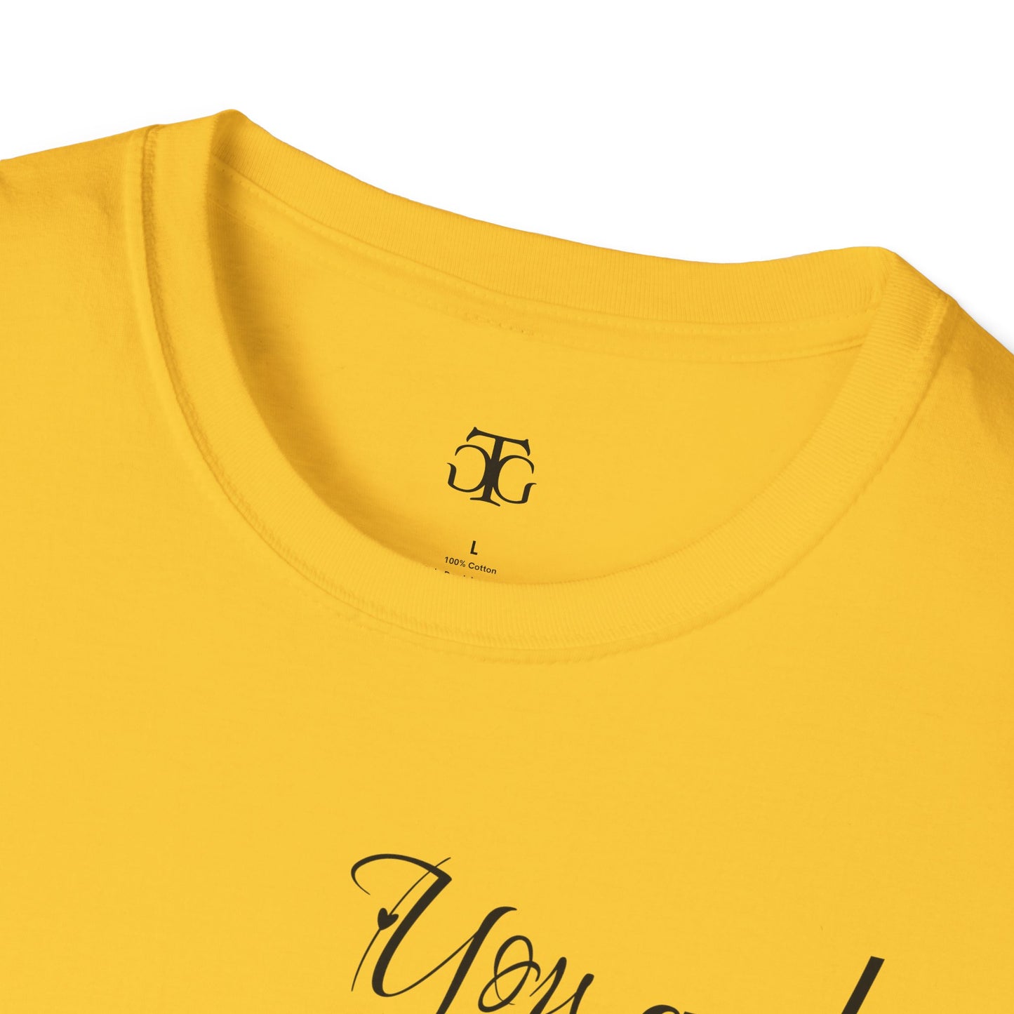 Farbenfrohes Valentinstag-T-Shirt für Paare mit KLEINEN Text „DU UND ICH“