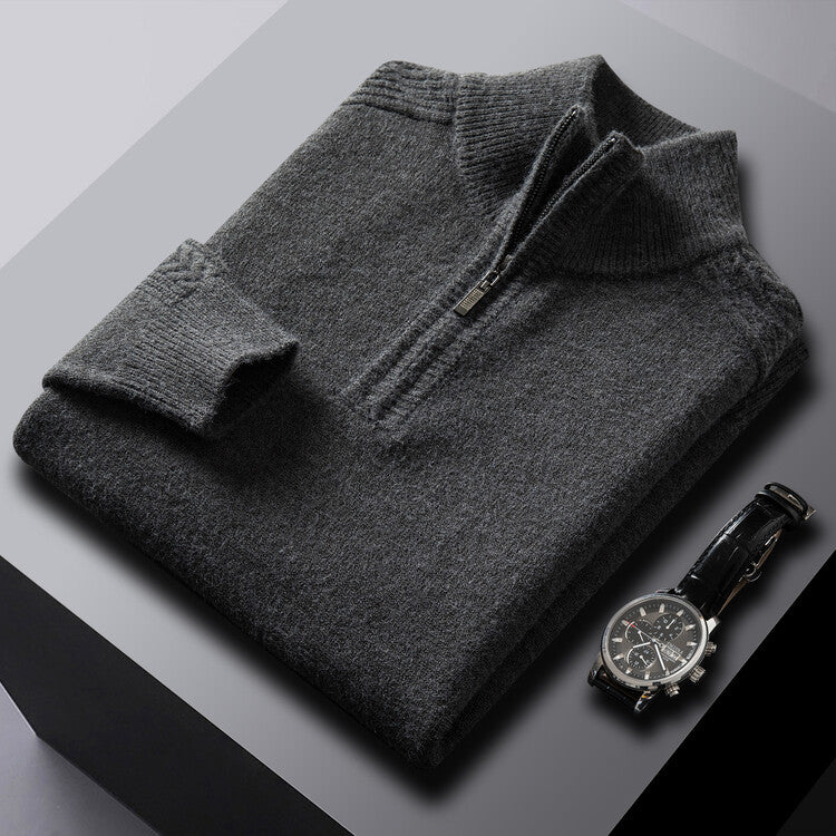 NGTG LUXX Men's Elite Standard Fit High Neck Woolen Sweater