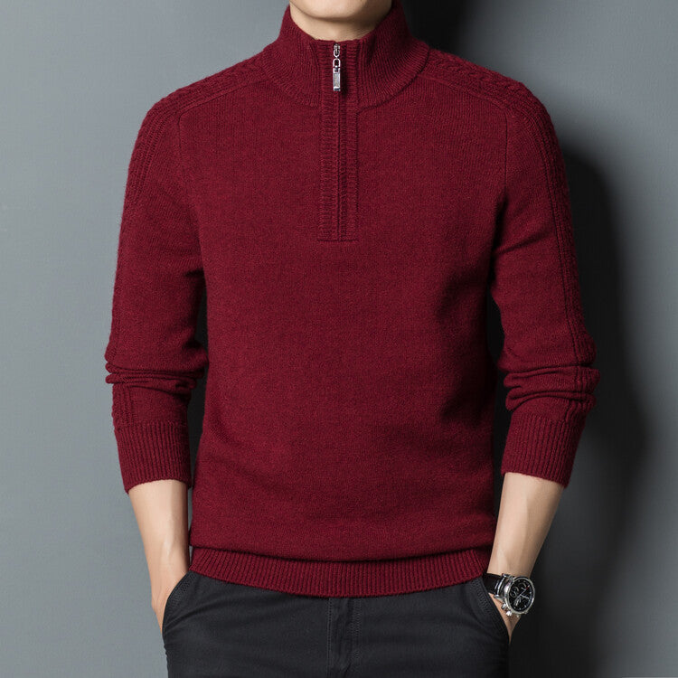NGTG LUXX Men's Elite Standard Fit High Neck Woolen Sweater