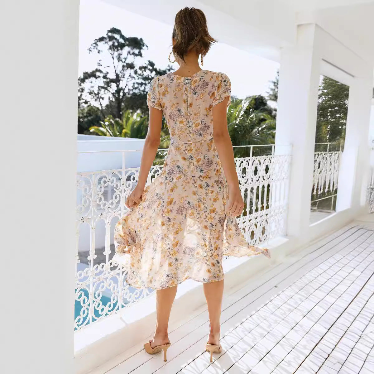 NGTG Dainty Floral Spring Summer Dress