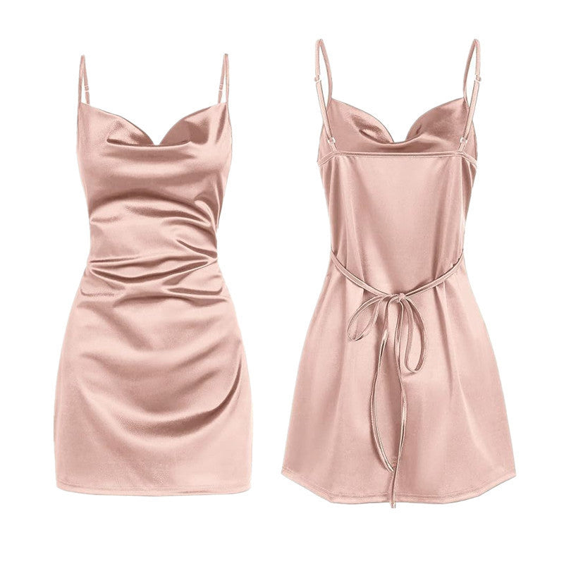 NGTG Sexy Satin Mini Dress