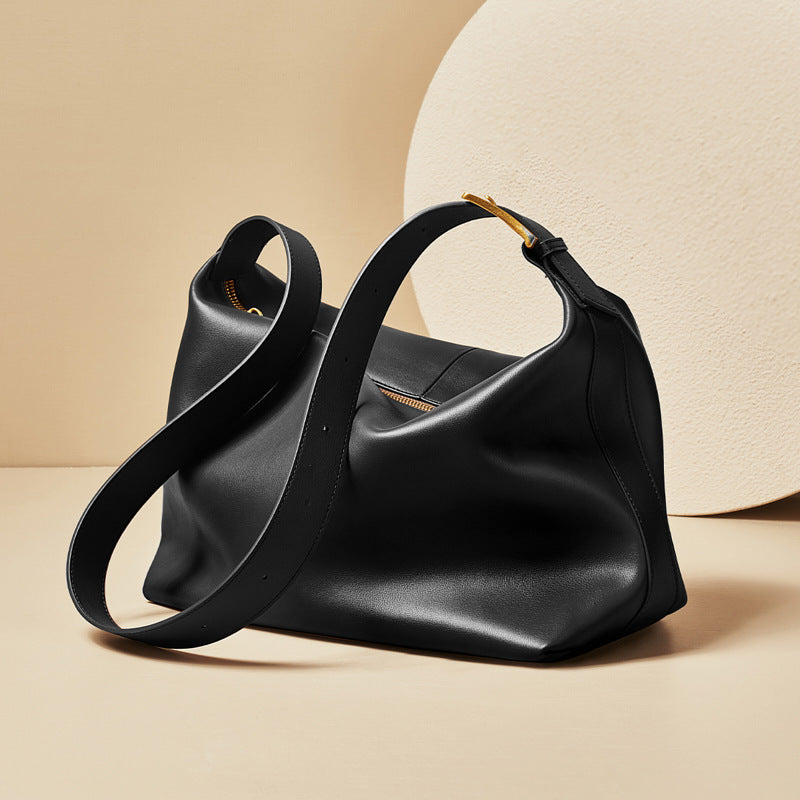 NGTG PARIS Spacious Lux Glamour Leather Tote Bag