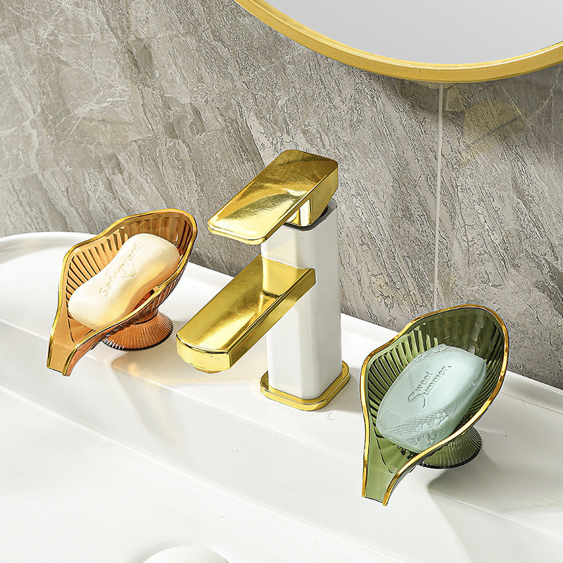 NGTG LUXX Leaf-Shaped Easy-to-Clean Bath Soap Dish