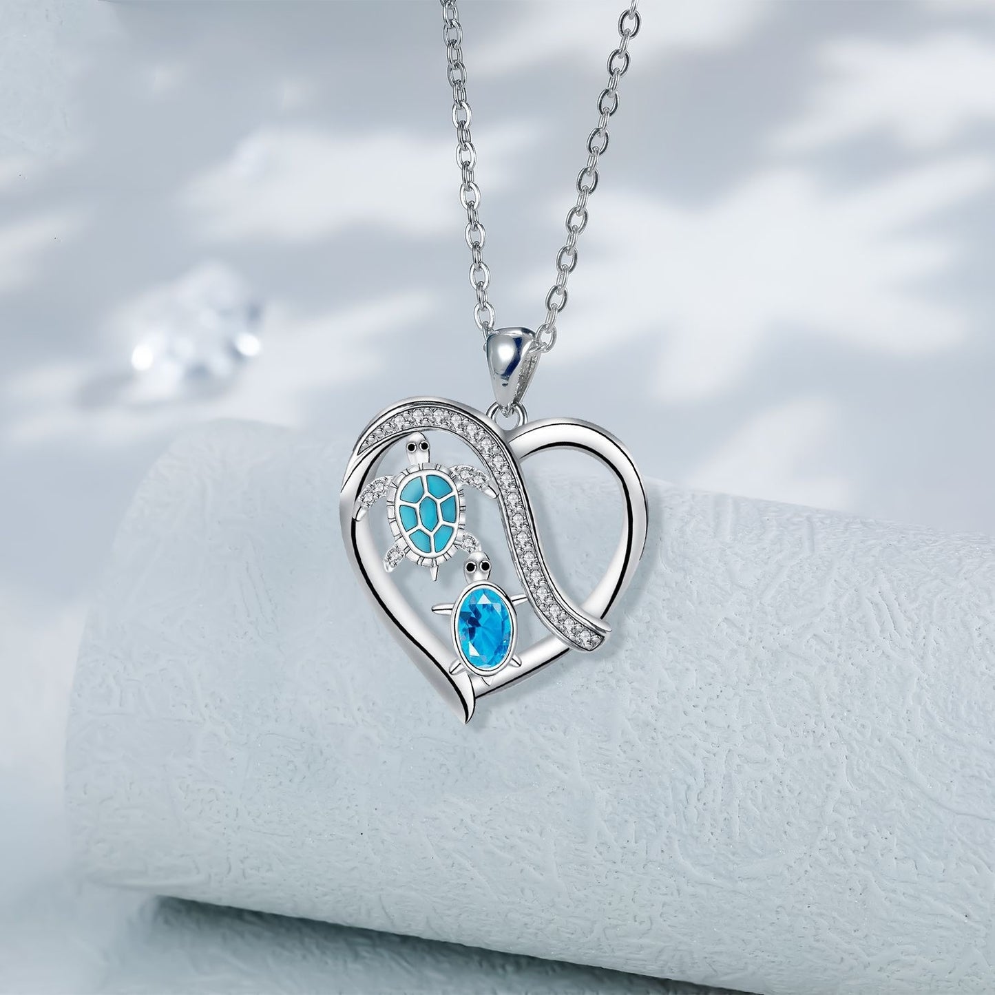 Silberne modische Schildkröten-Halskette