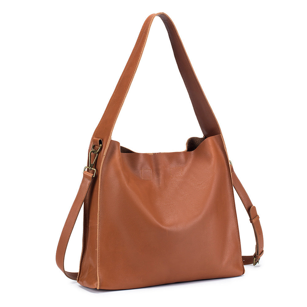 NGTG PARIS Iconic Genuine Leather Large Capacity Tote Bag