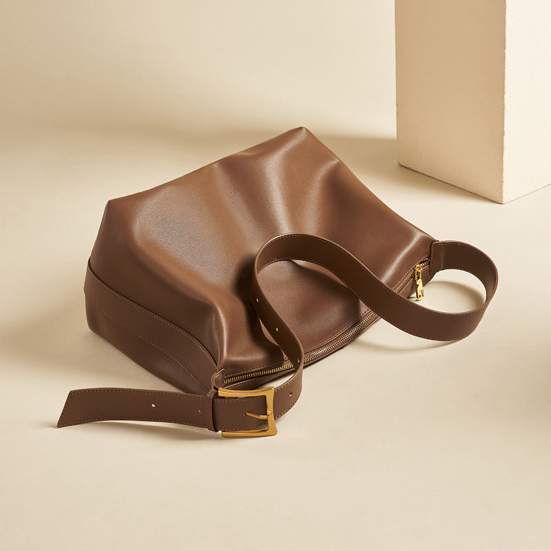 NGTG PARIS Spacious Lux Glamour Leather Tote Bag