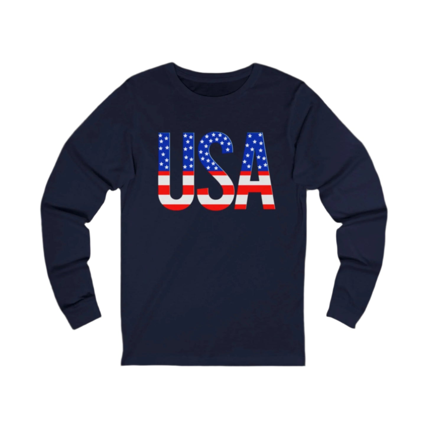 USA Patriotic Sweatshirt, Unisex USA Pullover, 50 Stars July 4th Patriotic Sweatshirt