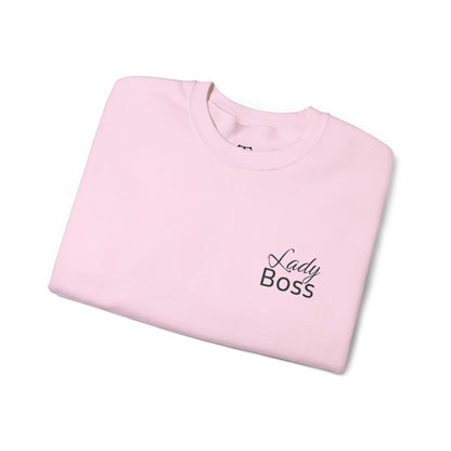 Besticktes „Lady Boss“-Sweatshirt (helle Farben)