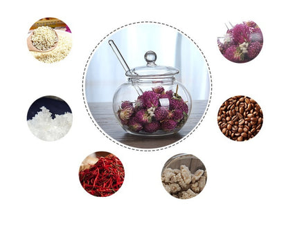 NGTG Sugar Salt Candy Condiments Glass Jar