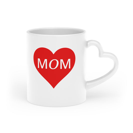 I Love My Mom Mug, Heart-Shaped Mother's Day Mug, Extra Special Mug for Mom