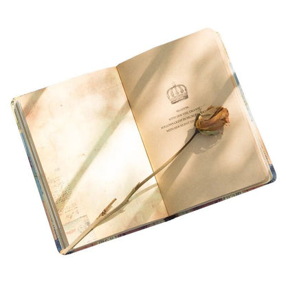 Vintage Retro Notebook, European-Inspired Hardcover Notebook