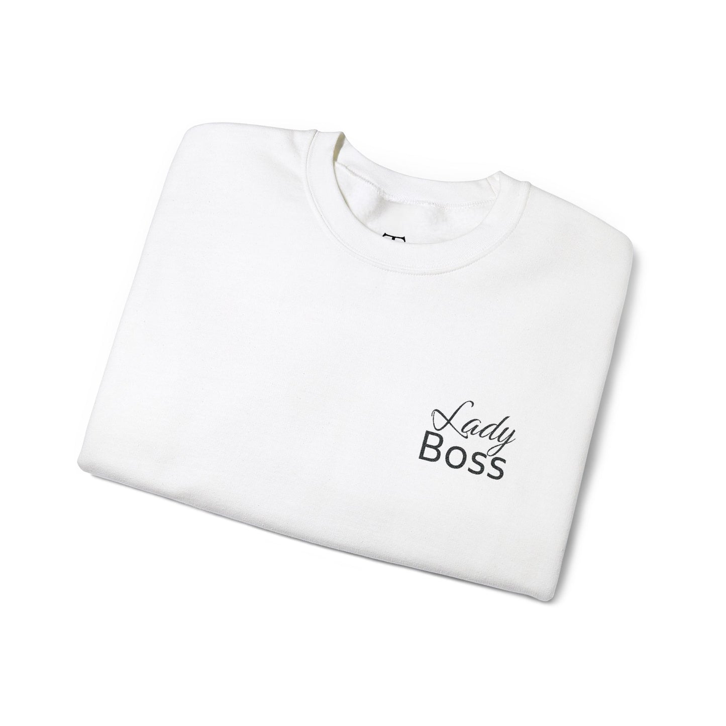 Besticktes „Lady Boss“-Sweatshirt (helle Farben)