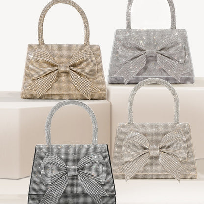NGTG PARIS Sophisticated Bow Luxury Diamond Handbag