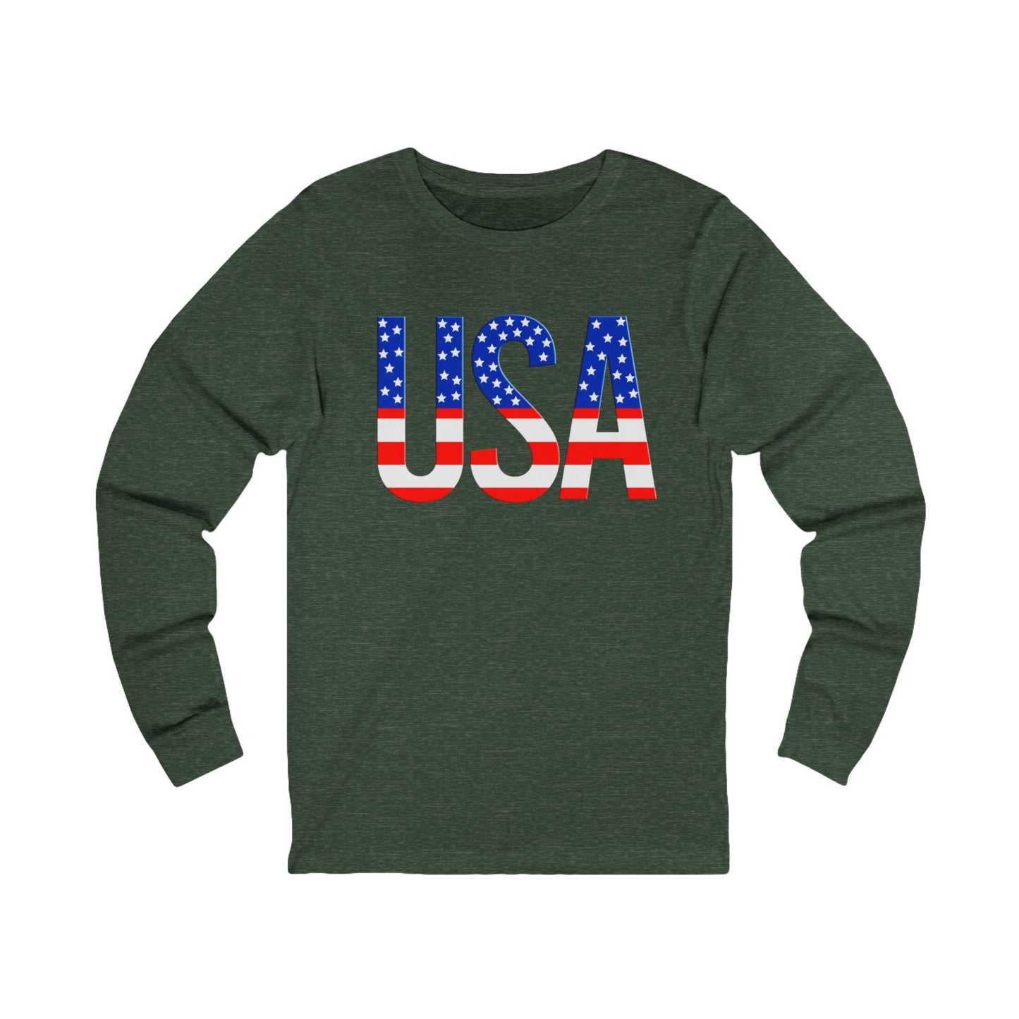 USA Patriotic Sweatshirt, Unisex USA Pullover, 50 Stars July 4th Patriotic Sweatshirt