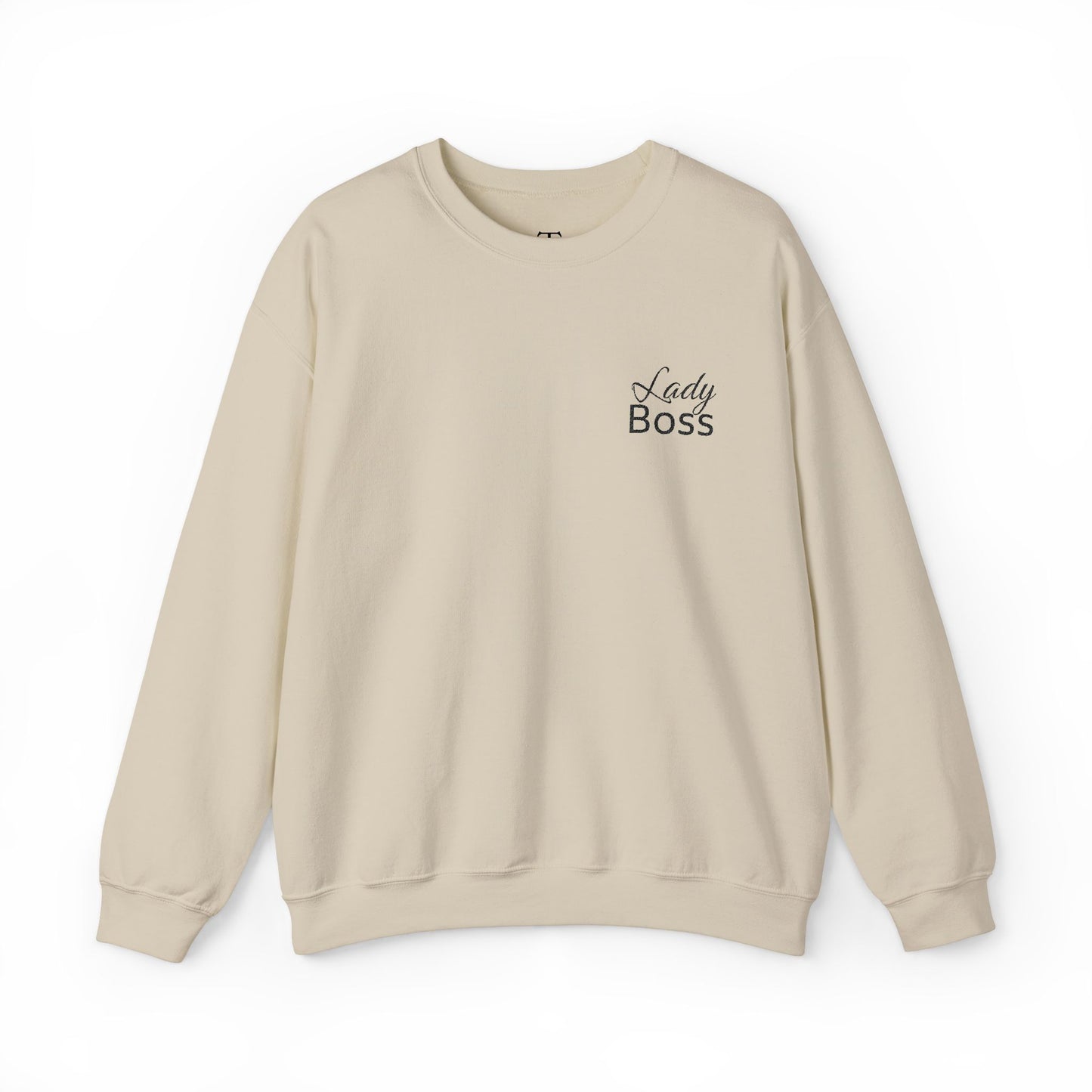 Besticktes „Lady Boss“-Sweatshirt (helle Farben)