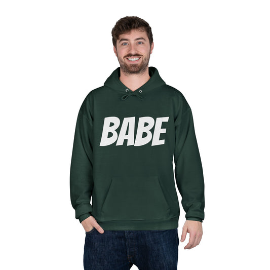 Unisex Hoodie Sweatshirt for Men and Women - Perfect Gift Idea, Hoodie with BABE text Print