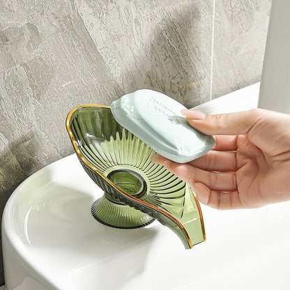 NGTG LUXX Leaf-Shaped Easy-to-Clean Bath Soap Dish