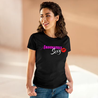 Frauen-Empowerment-Shirt, „Absolutely Sexy“-Shirt, kurzärmliges bedrucktes T-Shirt