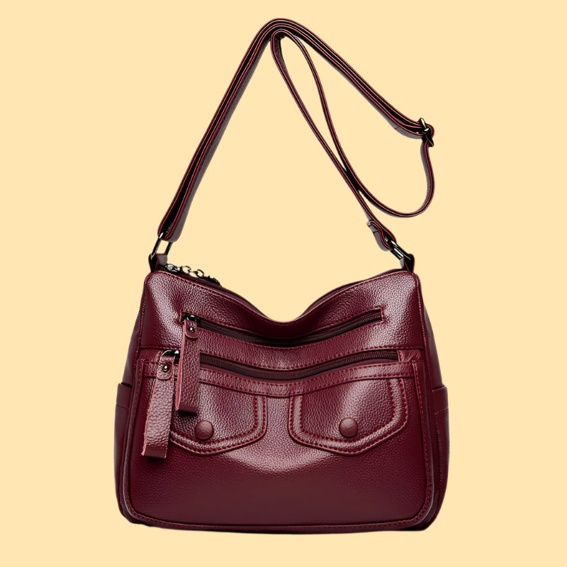 NGTG EVERYDAY Cathy Spacious Genuine Leather Messenger Bag