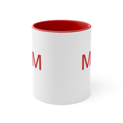 Two-Tone Mom Mug, Elegant Red Mug for Mom