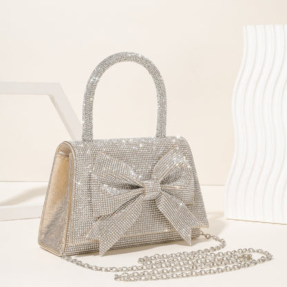 NGTG PARIS Sophisticated Bow Luxury Diamond Handbag