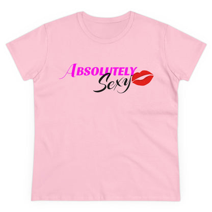 Frauen-Empowerment-Shirt, „Absolutely Sexy“-Shirt, kurzärmliges bedrucktes T-Shirt