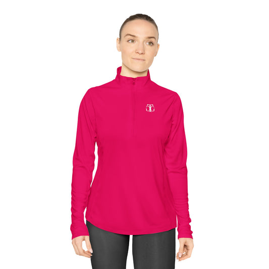 Sport Sweater for Women, Ladies Quarter-Zip Pullover, Sweater with Zipper