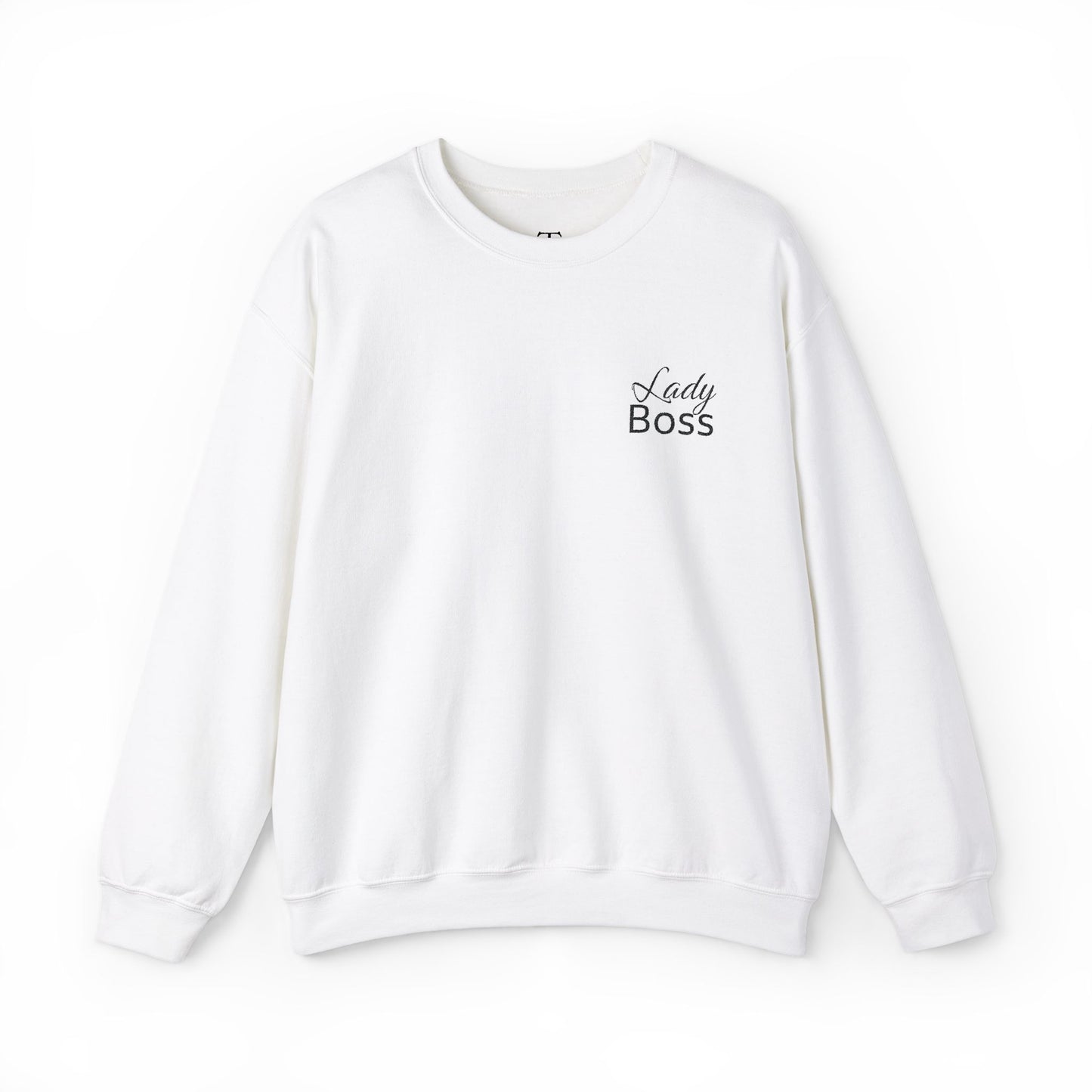 Besticktes „Lady Boss“-Sweatshirt (helle Farben)