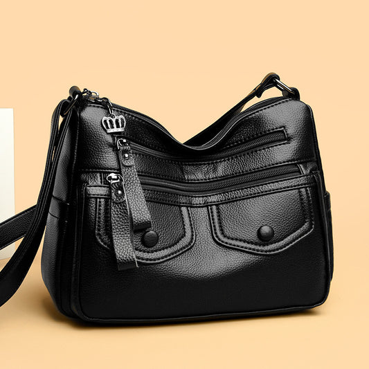 NGTG EVERYDAY Cathy Spacious Genuine Leather Messenger Bag