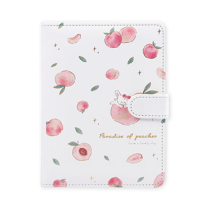 Cute and Sweet Peaches Hardcover Notebook