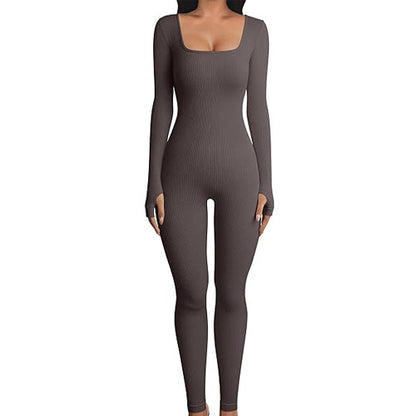 NGTG Body Shaping Workout or Lounge Jumpsuit, Flattering One Piece Suit for Women