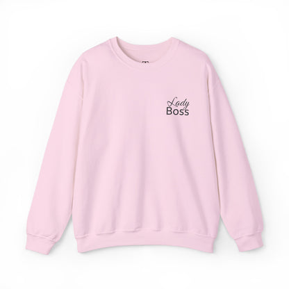 Besticktes „Lady Boss“-Sweatshirt (helle Farben)