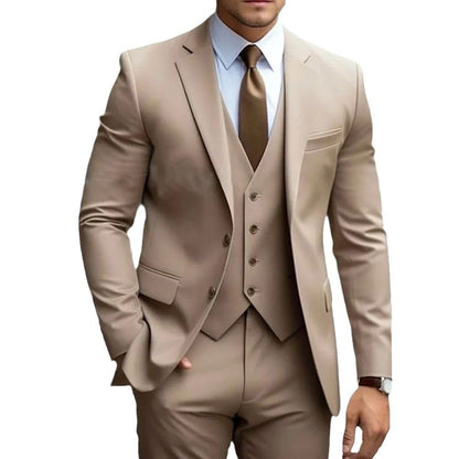 NGTG LUXX Men's Casual Sleek Elite Suit  – Formal Business Wear or Groom's Wedding Outfit Set