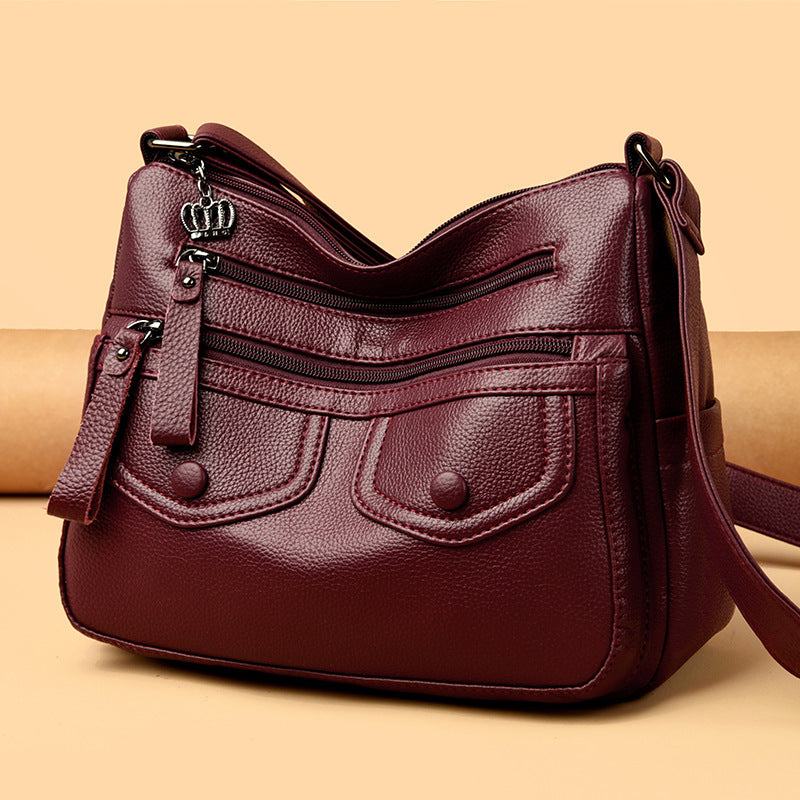 NGTG EVERYDAY Cathy Spacious Genuine Leather Messenger Bag