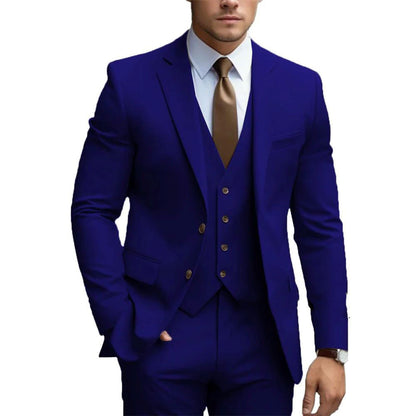 NGTG LUXX Men's Casual Sleek Elite Suit  – Formal Business Wear or Groom's Wedding Outfit Set