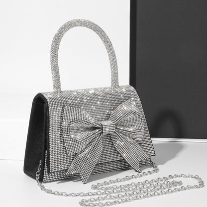 NGTG PARIS Sophisticated Bow Luxury Diamond Handbag