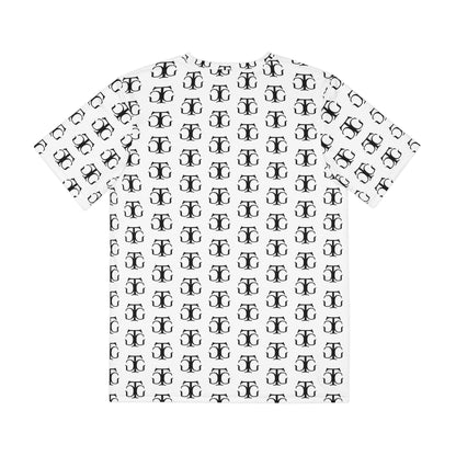 Men's Polyester Tee (AOP), Men's Shirt with Brand Logo All-Over Print