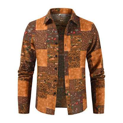 NGTG LUXX Fleur Moderne – Men’s Designer Floral Shirt in Luxe Drape