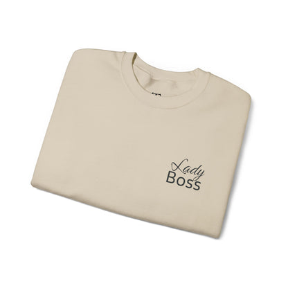 Besticktes „Lady Boss“-Sweatshirt (helle Farben)