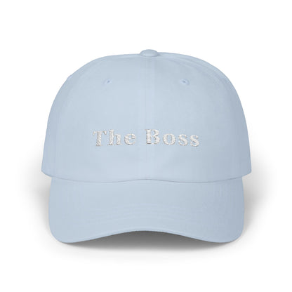 Embroidered "The Boss" Hat in White Text