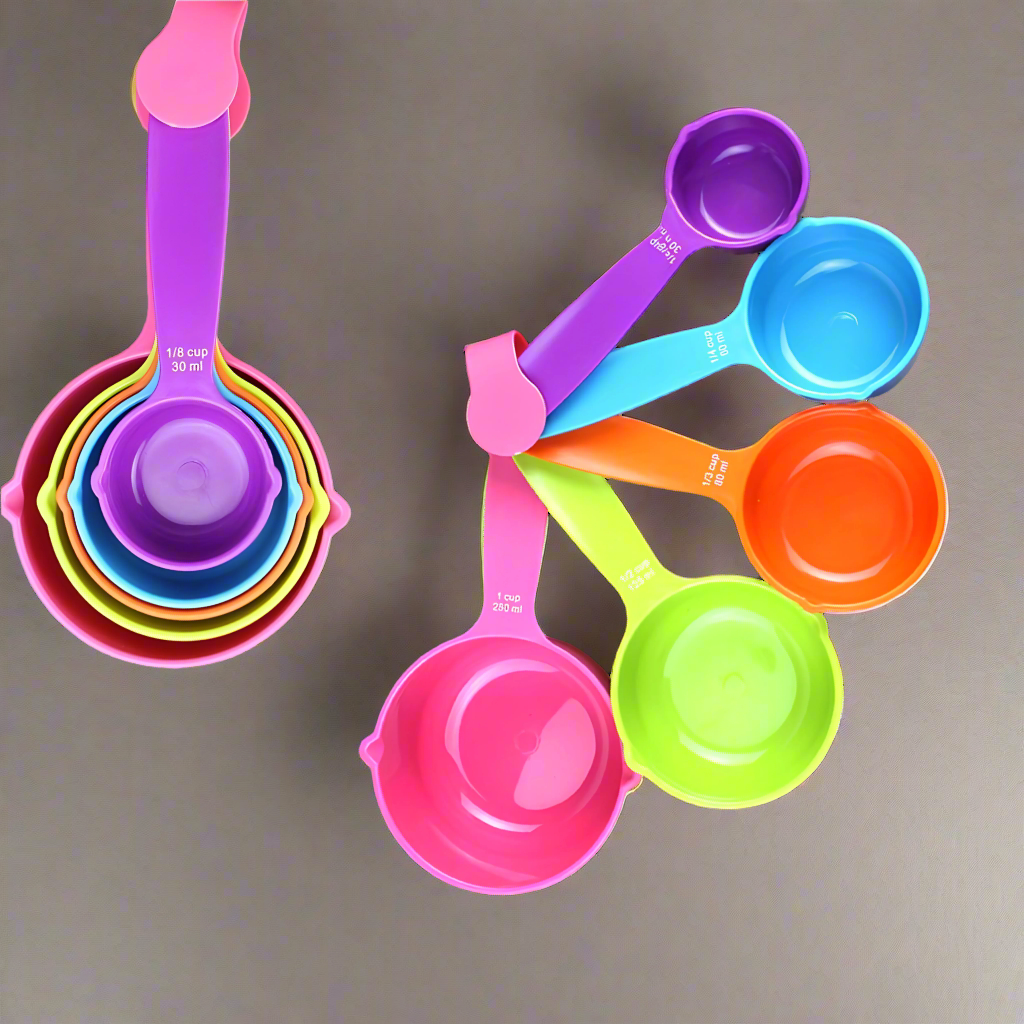 NGTG Colorful Measuring Cups & Spoons for Baking and Cooking
