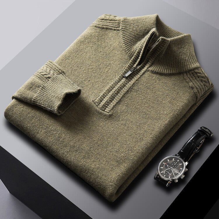 NGTG LUXX Men's Elite Standard Fit High Neck Woolen Sweater