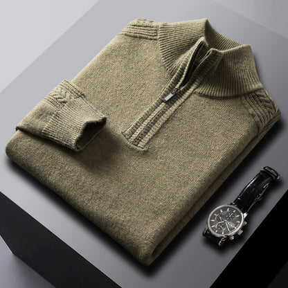 NGTG LUXX Men's Elite Standard Fit High Neck Woolen Sweater
