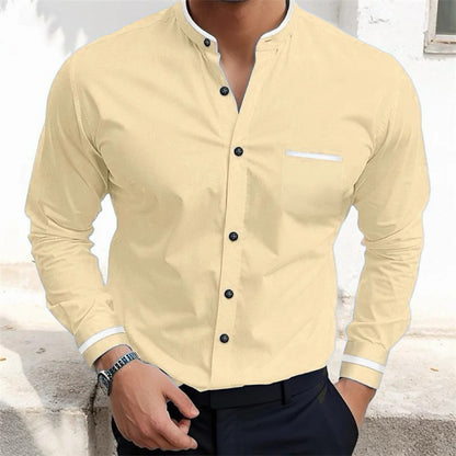 NGTG STRYKR Men's Single-breasted Vibrant Youthful Long Sleeve Shirts